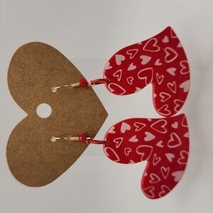 Red Heart Earrings